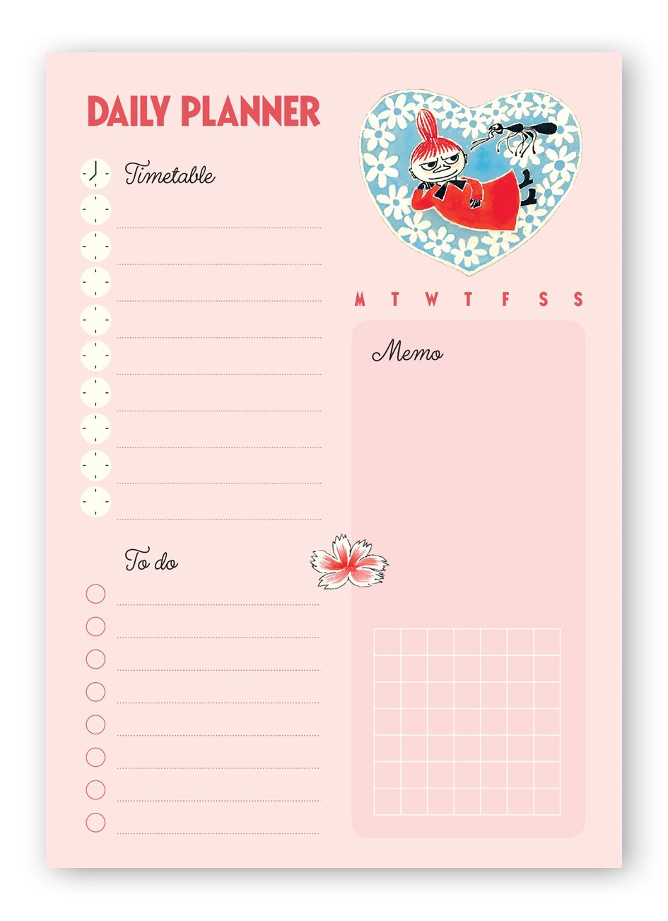 Lehtiö A5 Muumi - Daily Planner Pikku Myy