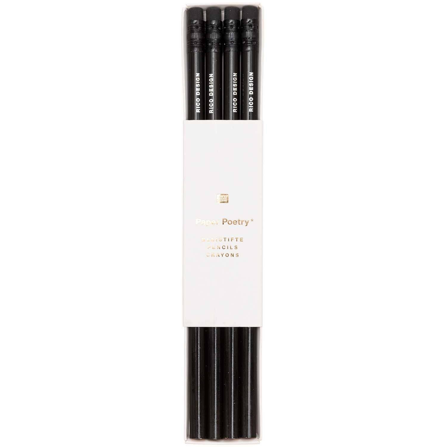 Lyijykynäsetti Rico Design - Black