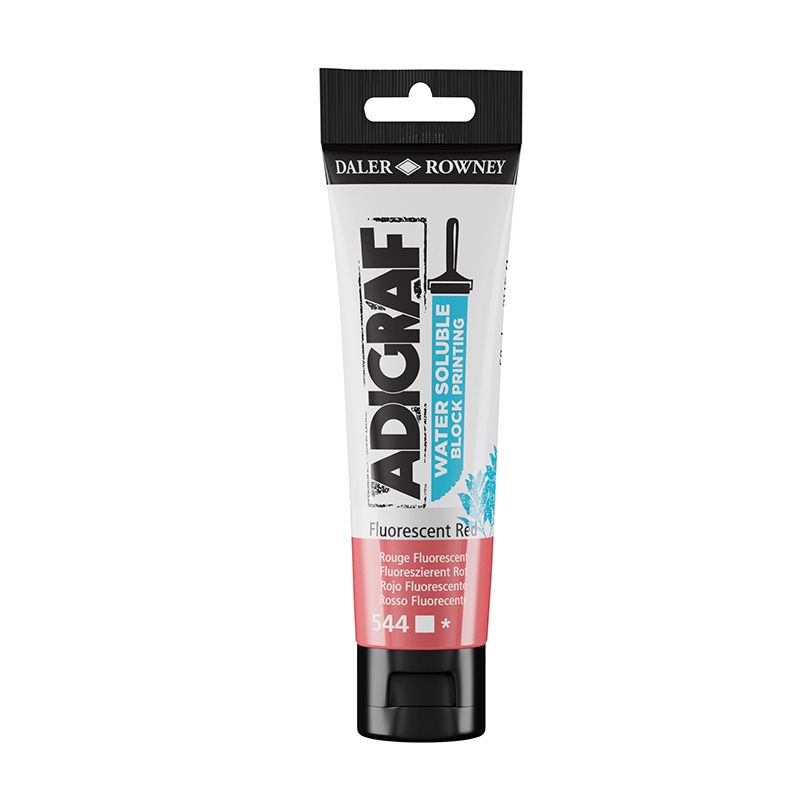 Adigraf Water Soluble Block print 59 ml Fluor Red