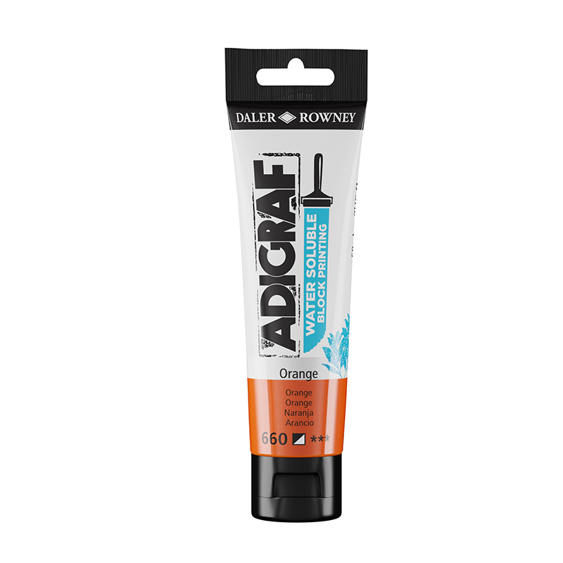 Adigraf Water Soluble Block print 59 ml Orange
