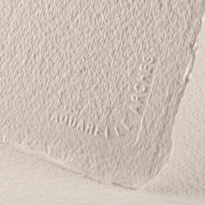 Arches 300g 56x76cm karkea Bright white, 100% lumppu akvarellipaperi