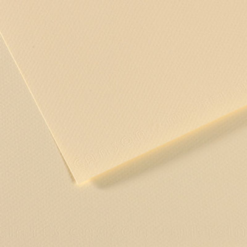 Canson Mi-teintes 160g 50x65 101 Pale yellow, värikartonki