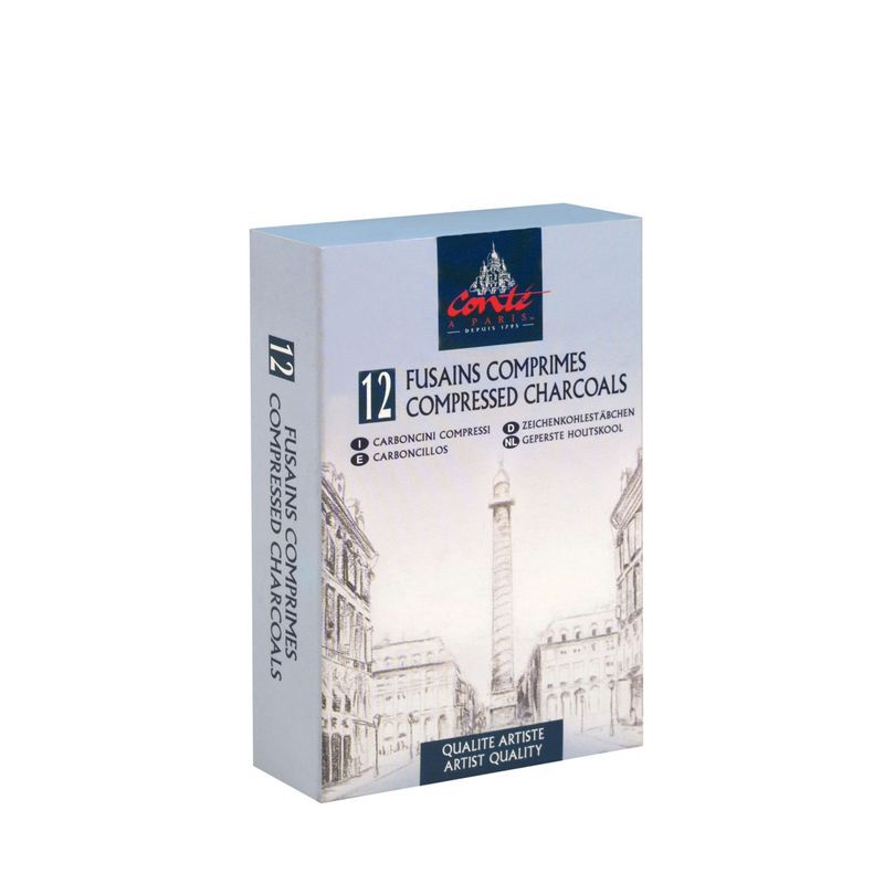 CAP compressed charcoal 4B/500367 puristehiili, pahvikotelo