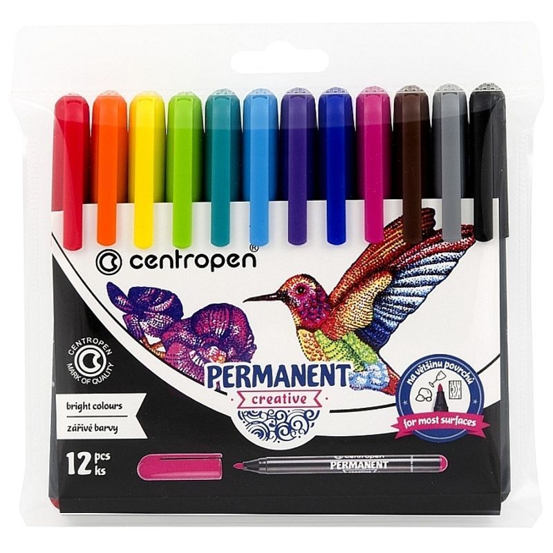 Centropen Creative Permanent 12, tussilajitelma, kärki  3,3mm.