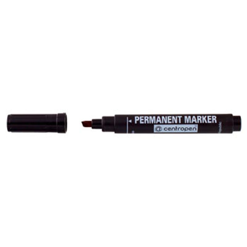 Centropen Marker musta huopakynä viisto 1-4,6mm, blister