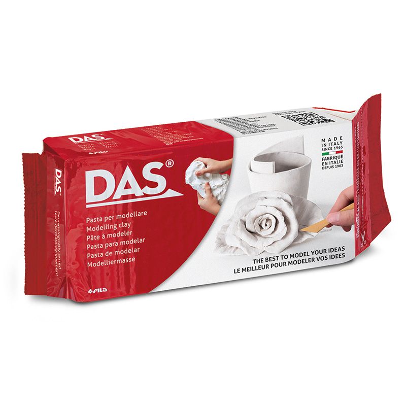 DAS Massa valkoinen 500g (1632), Ilmassa kovettuva 500 g muovailumassa