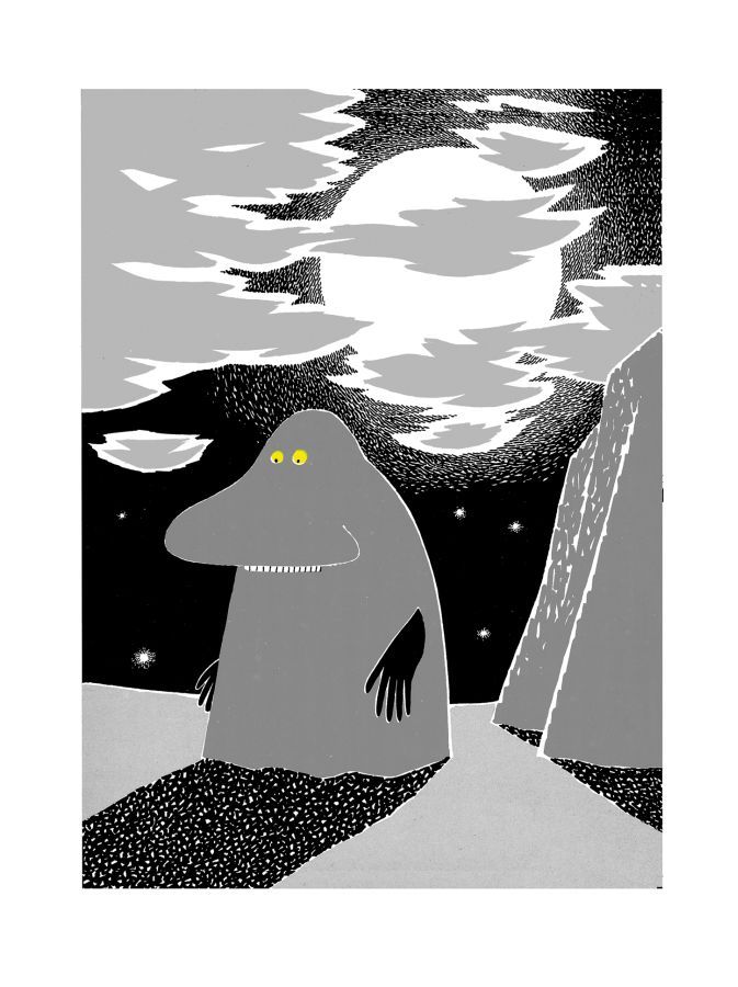 Juliste Putinki Muumi 24x30cm - Mörkö