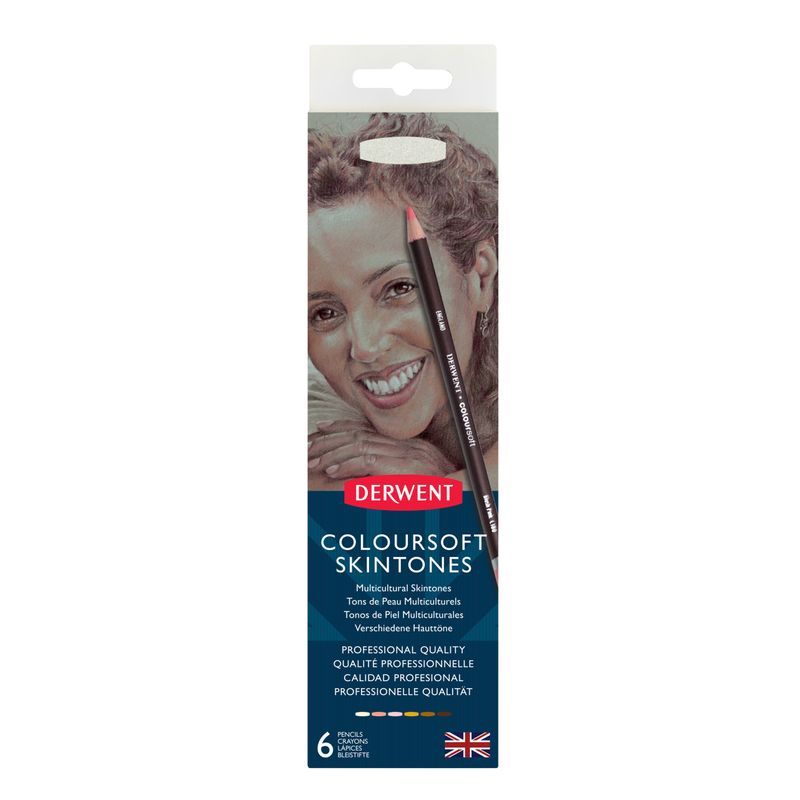 Derwent Coloursoft Skintones 6 värikynälajitelma