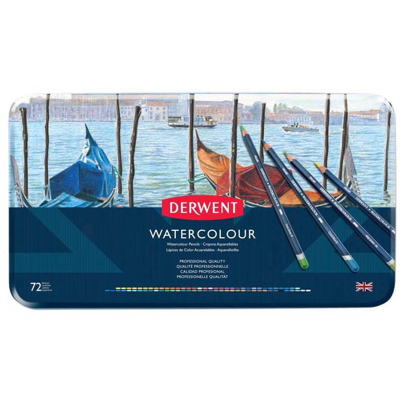 Derwent Watercolour 72 vesivärikynälajitelma