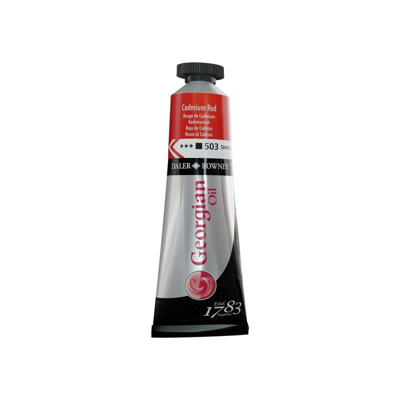 DR Georgian öljyväri 38ml 503 Cadmium red*, sisältää perinteistä pigmenttiä