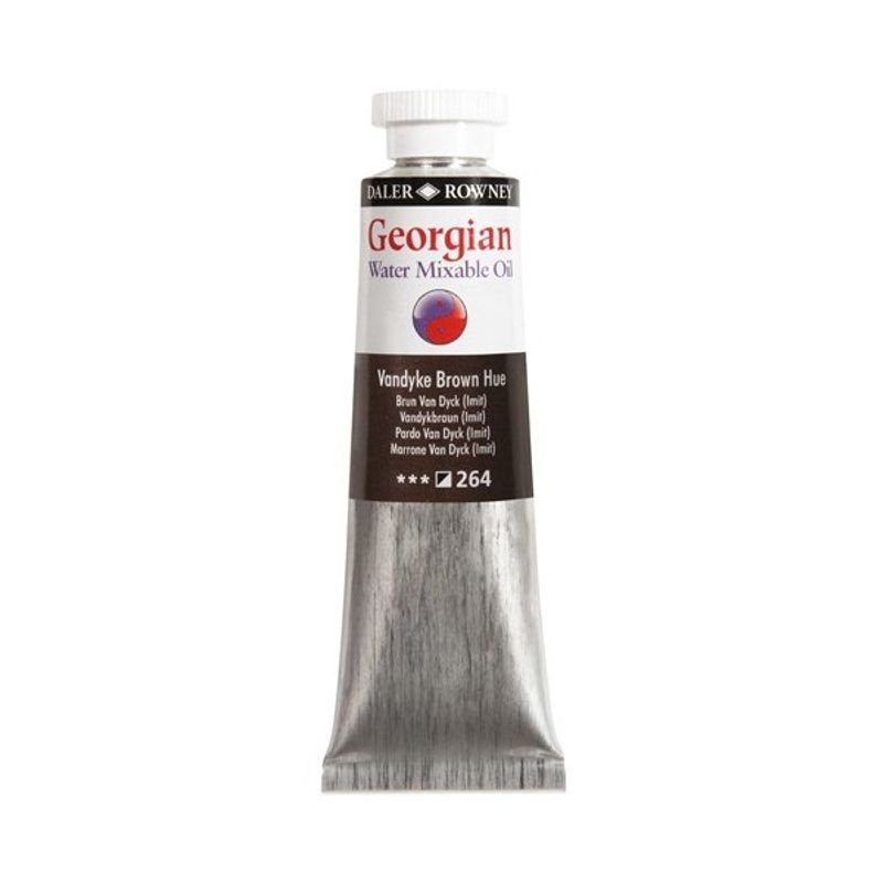 DR Georgian WAMO 37ml 264 Vandyke brown hue, vesiliukoinen öljyväri