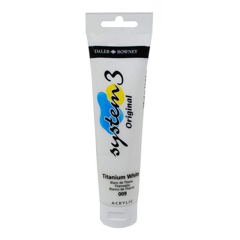 DR System 3 acrylic 150ml 009 Titanium white