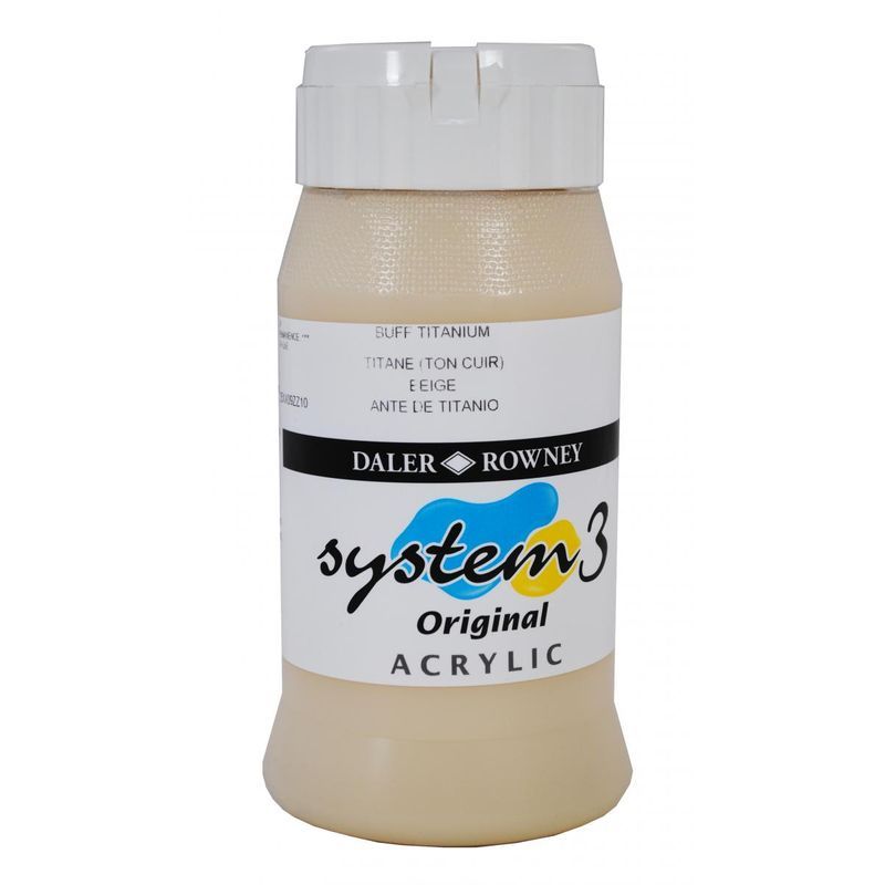 DR System 3 acrylic 500ml 024 Buff titanium