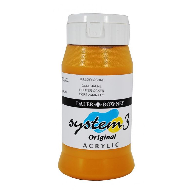 DR System 3 acrylic 500ml 663 Yellow ochre