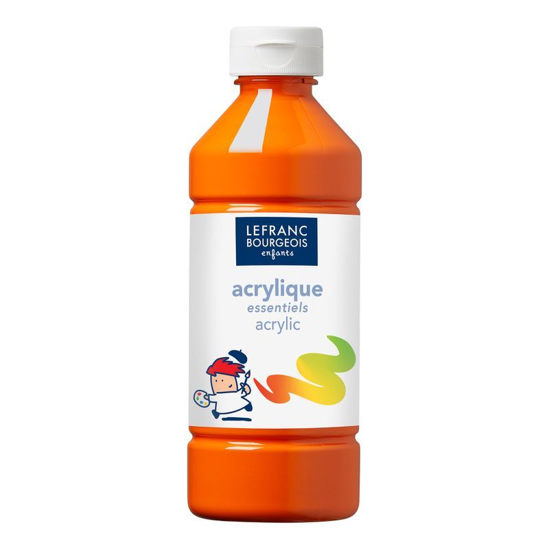LB Acrylic 500ml 201 Orange, matta, matta akryyliväri