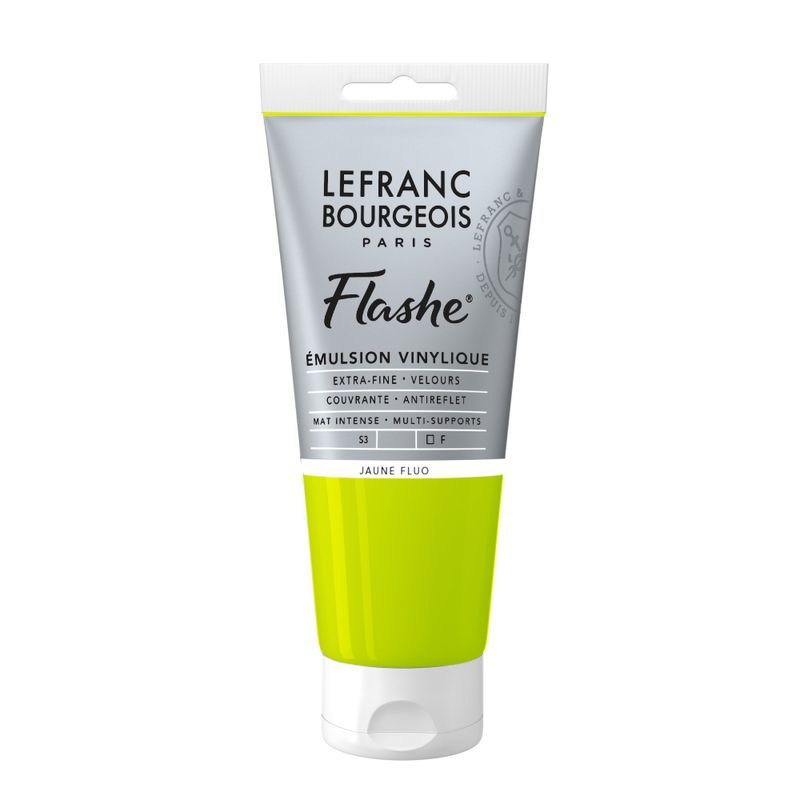 LB Flashe Vinyl acrylic 80ml 163 Fluores Yellow, fluoresoiva