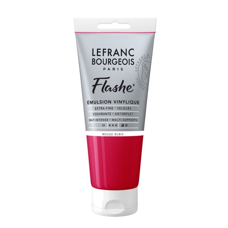 LB Flashe Vinyl acrylic 80ml 388 Ruby Red, vinyyliväri