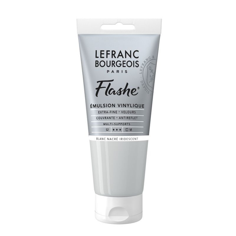 LB Flashe Vinyl acrylic 80ml 827 Pearl White Iride, metallihohto