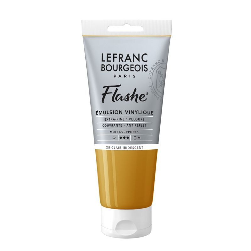LB Flashe Vinyl acrylic 80ml 834 Light Gold Irides, metallihohto