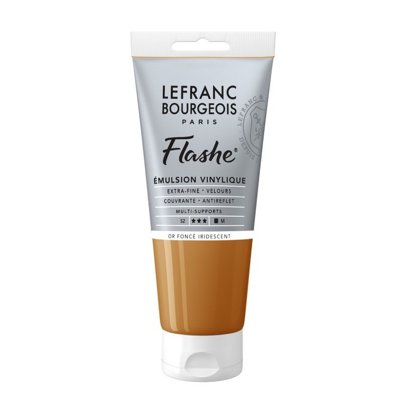 LB Flashe Vinyl acrylic 80ml 835 Deep Gold Irides, metallihohto