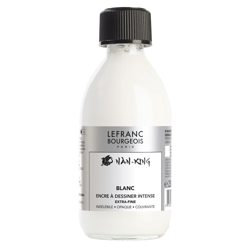 LB Nan King Drawing Ink 250ml white, waterproof transparent