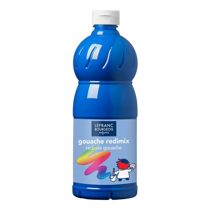 LB Redimix 1000ml 063 (032) Primary blue (cyan), 1000ml valmisväri perussininen