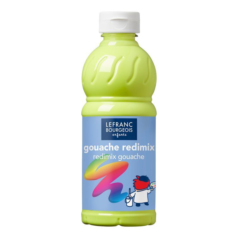 LB Redimix 500ml 019 Fluorescent yellow, 500ml valmisväri fluor. keltainen