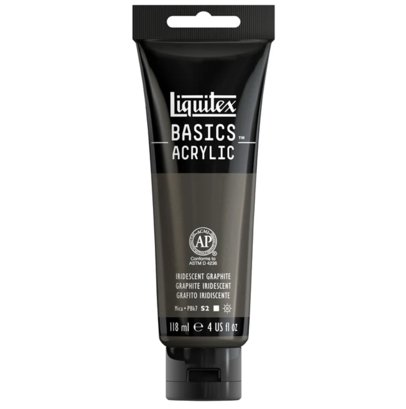 Liquitex Basics 118ml 049 Iridescent Graphite, akryyliväri, metallihohto