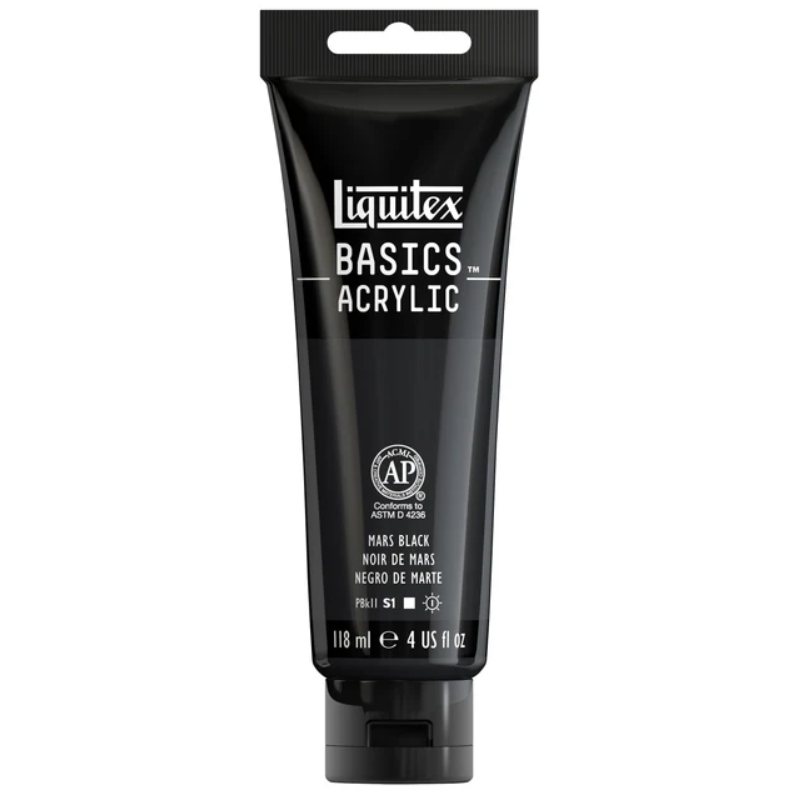 Liquitex Basics 118ml 276 Mars Black, akryyliväri x