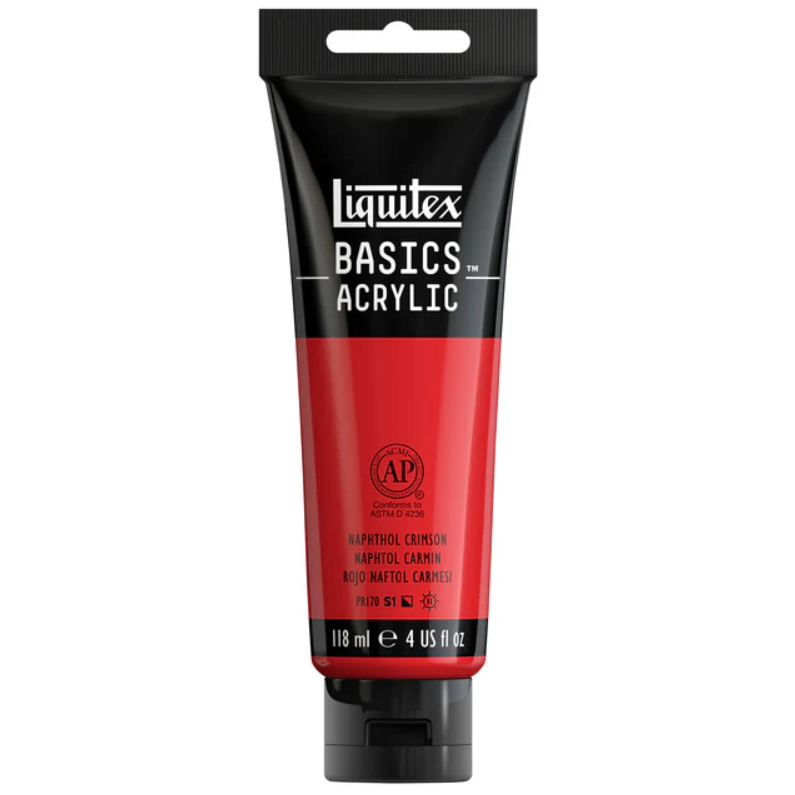 Liquitex Basics 118ml 292 Napthol Crimson Blue Sha, akryyliväri x