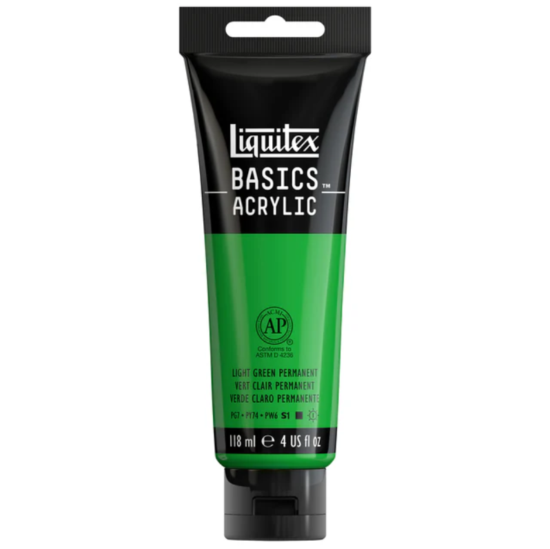 Liquitex Basics 118ml 312 Light Green Permanent, akryyliväri x