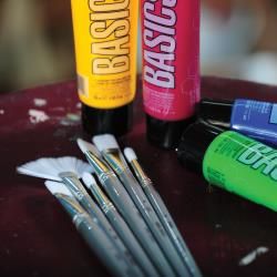 Liquitex Basic sivellinsetti 6 kpl keinokuitu, lyhyt varsi p: 1, 4 l 2 v 4 lyhl 3, 6