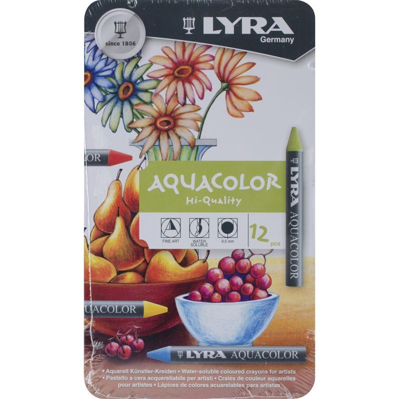 LYRA Aquacolor vesiliukoinen liitu 12 metallirasia, ø 9,5mm