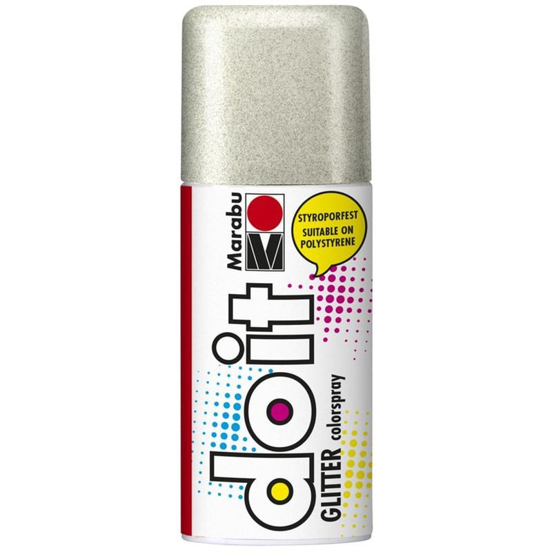 Marabu do-it-spray glitter 150ml 582 Silver, Hopea