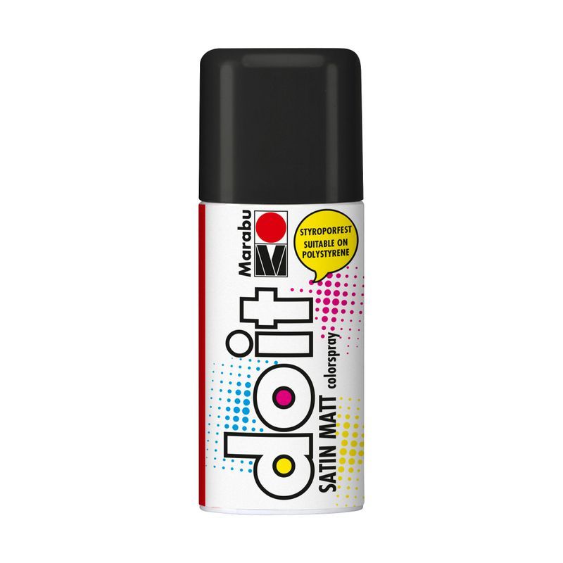 Marabu do-it-spray matta 150ml 073 Black, Musta
