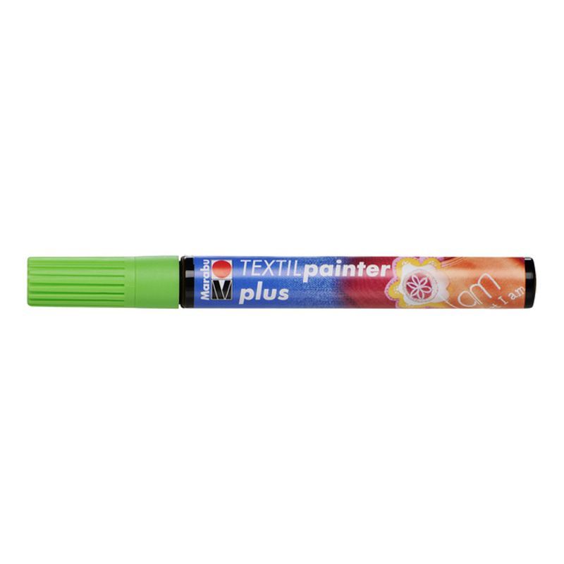 Marabu Tekstiilitussi PLUS 062 3mm vaal.vihreä, vaaleille ja tummille kankaille