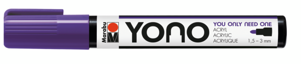 Marabu YONO Marker 1,5-3mm 251 violet, akryylimaalitussi, pyöreä kärki