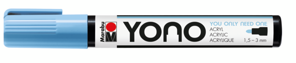 Marabu YONO Marker 1,5-3mm 255 aquamarine, akryylimaalitussi, pyöreä kärki