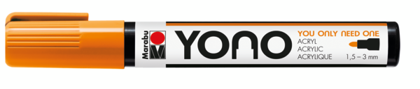 Marabu YONO Marker 1,5-3mm 324 neon-orange, akryylimaalitussi, pyöreä kärki