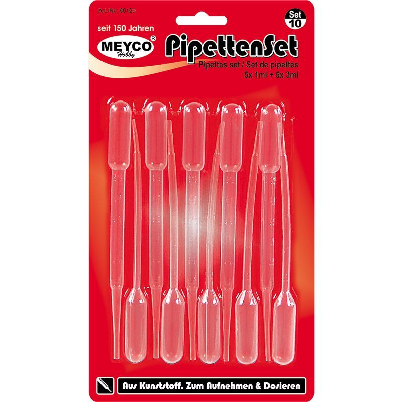 MEYCO Pipettisetti 5x1ml ja 5x3ml