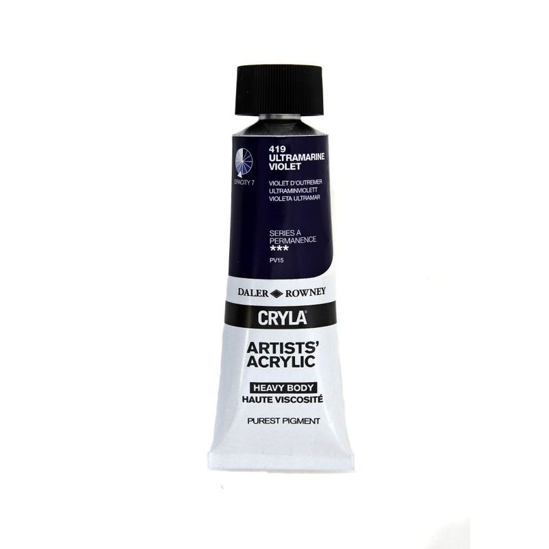 PA. DR Cryla acrylic 75ml 419 Ultramarine violet (, taiteilija-akryyliväri