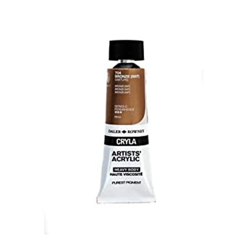 PA. DR Cryla acrylic 75ml 704 Bronze (hue) (C), taiteilija-akryyliväri