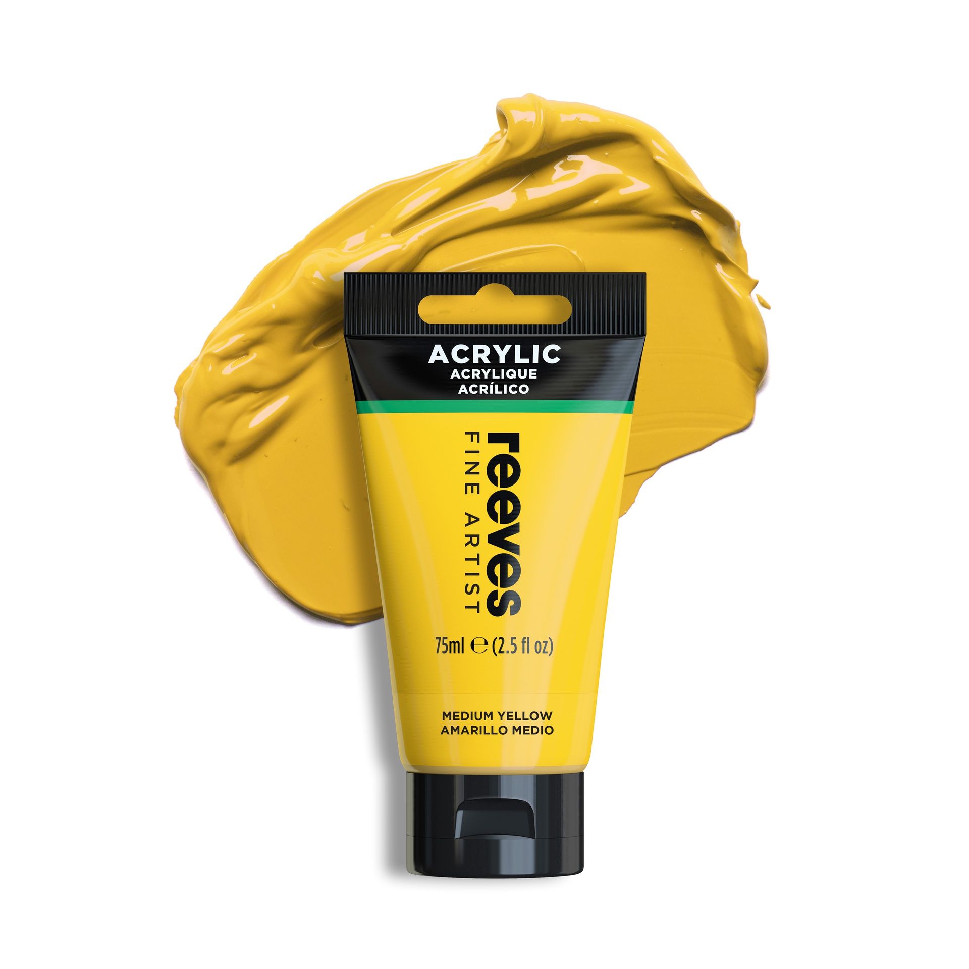 Reeves Akryyliväri 75ml Medium Yellow