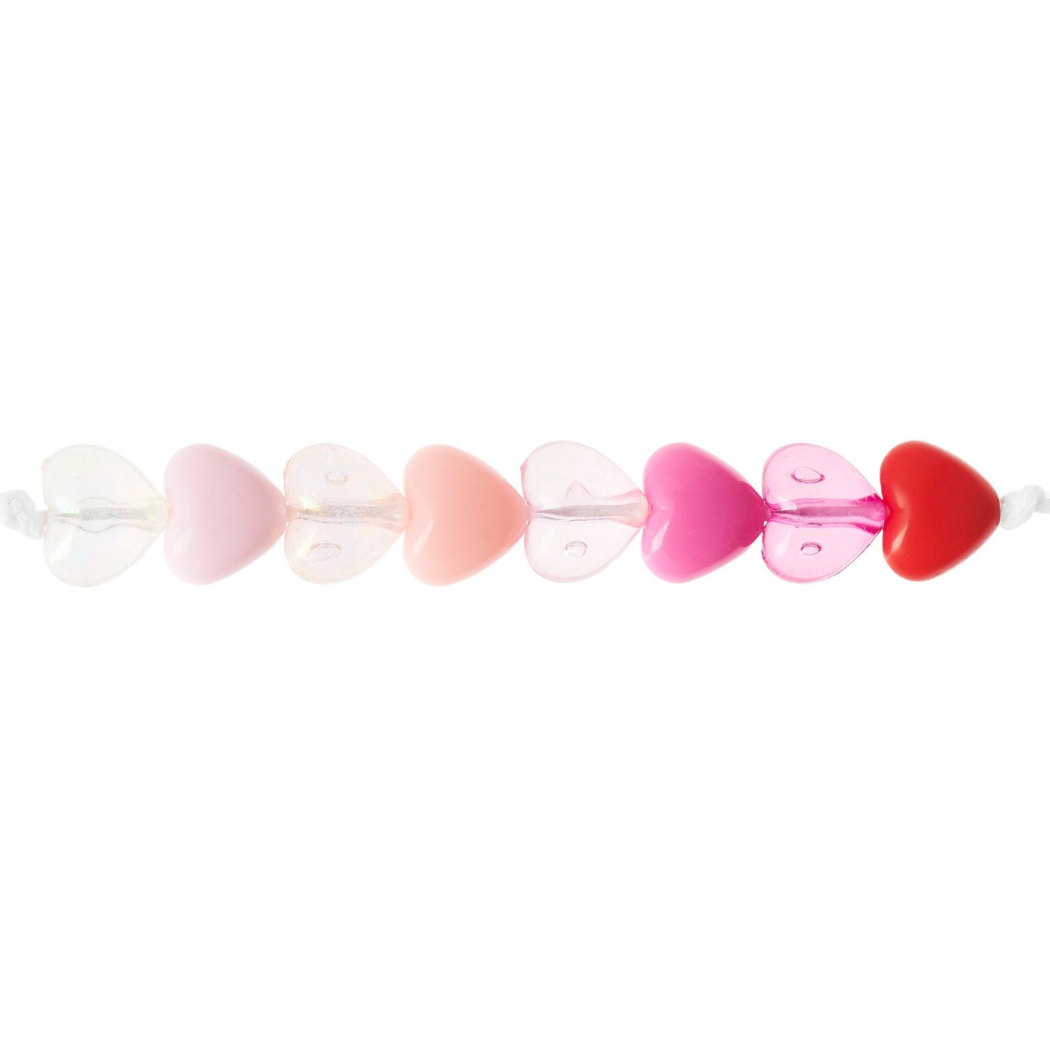 RICO sydänhelmet 70 kpl 8x9x5mm Rose Iridescent Mi