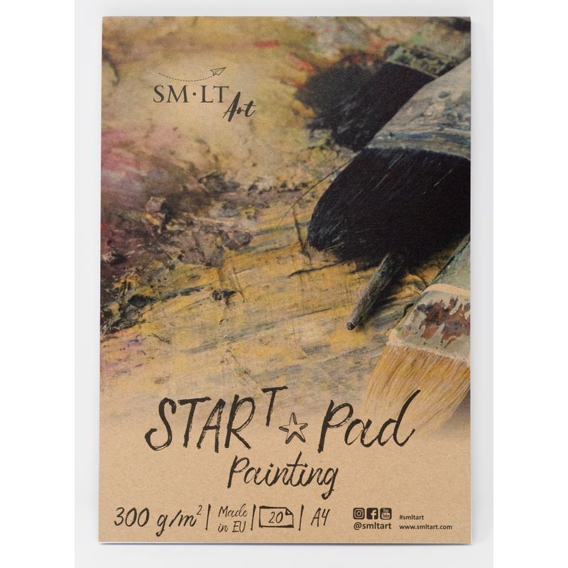 SMLT Star T maalauslehtiö Painting 300g A4(20) FSC, akryyli- ja öljyleht‎iö