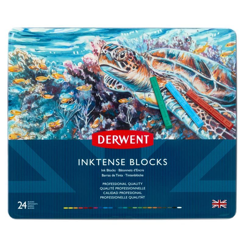 T Derwent Inktense Blocks 24 musteväriliitulajitel