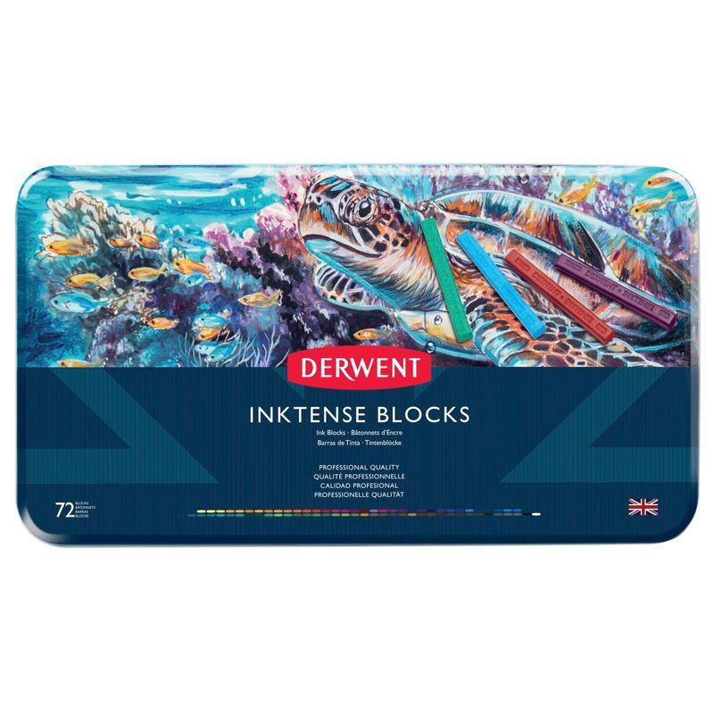 T Derwent Inktense Blocks 72 musteväriliitulajitel