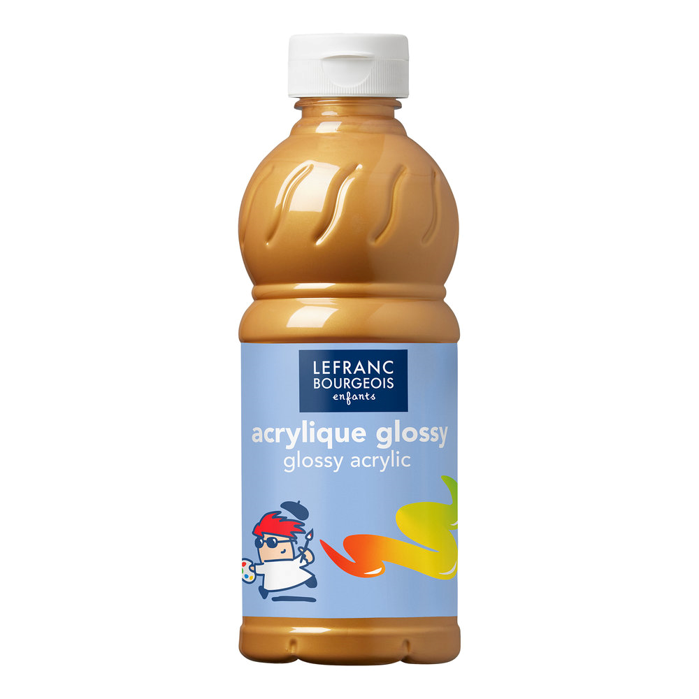 T LB Akryyliväri Glossy 500ml 368 Gold, 500ml akryyliväri