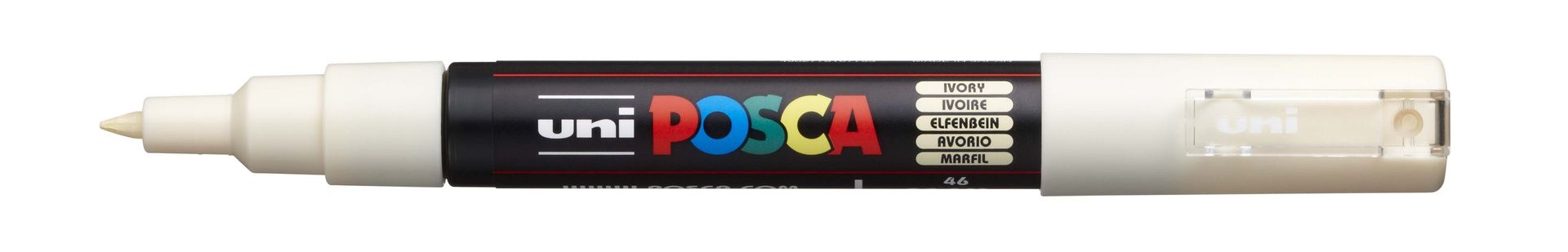 T UNI POSCA Marker PC-1M 0,7-1mm 46 ivory, 19