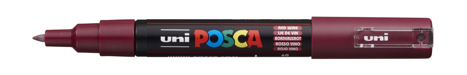 T UNI POSCA Marker PC-1M 0,7-1mm 60 red wine, 50